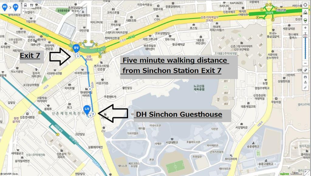 D.H Sinchon Guesthouse Seul Zewnętrze zdjęcie